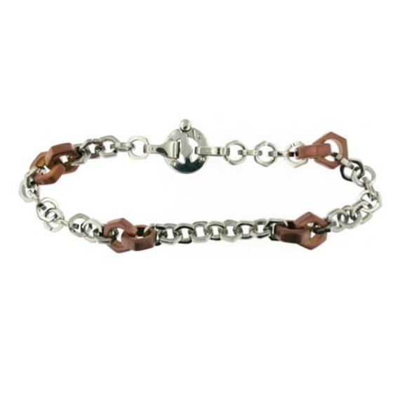 2 FOR $62! Men's Maronatto Stainless Steel Bracelet - Picture 1 of 4